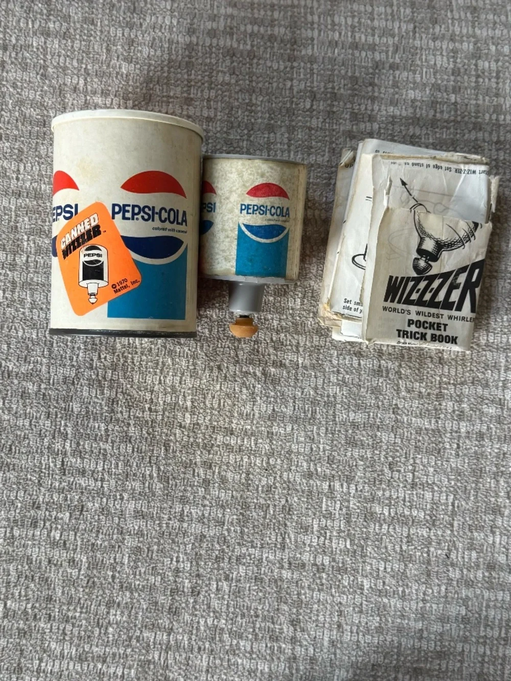 Vintage Mattel Pepsi Cola Canned Wiz-z-zer Toy Parts Advertising Collectible